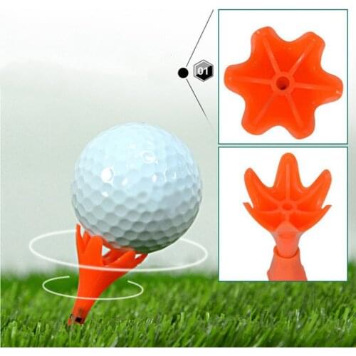 1pc golf tee, petal rotation limit ball misalignment, adjustable plastic golf tee for clubs Multicolor portable golf accessories