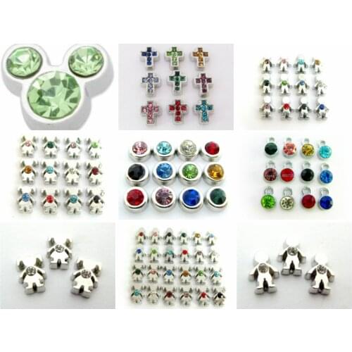 As gift New Style FC181 birthstone 10pcs DIY floating locket memory charms for Glass Floating Locket a for friends
