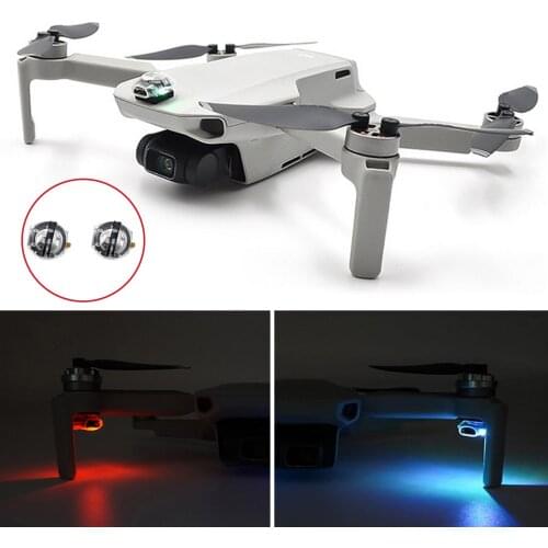 2PCS Rechargeable LED Night Flying Signal Navigation Light Lamp Searchlight for DJI Mavic Air 1 2 Mini 1 2 Accessories