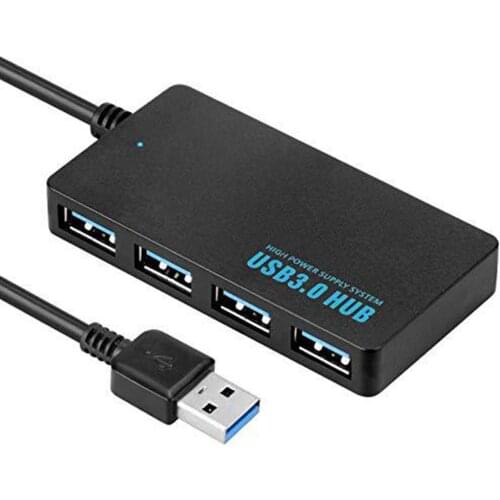 4-Port USB 3.0 Hubs Ultra-Thin Signal Super Speed 5Gbps Portable Splitter with Indicator Light Computer Peripherals