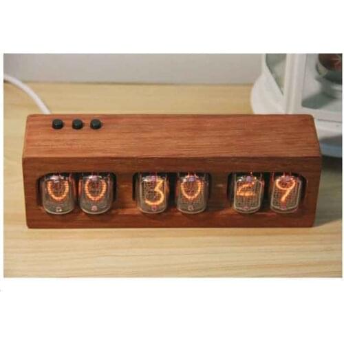 6-Bit Glow Clock In12 Tube IN12 Nixie Digital LED Clock Beautiful Gift Safflower Pear DIY Ornaments