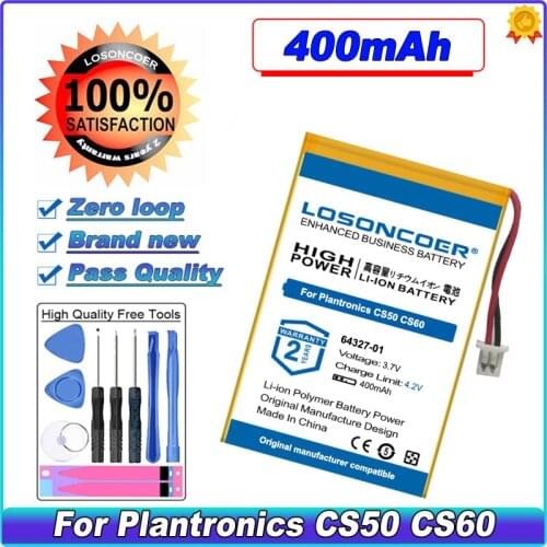 64327-01 Battery For Plantronics CS50 CS60 C65,CS351,CS361,CS510,CS520,CS55,CS65,HL10,Savi 410/420/710/720,WH300,WH350 Batteries