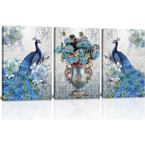 Fantasy Cartoon Mechanical house Cat 3 piece 5D diamond painting embroidery full drill cross stitch square Round Dirll,Triptych