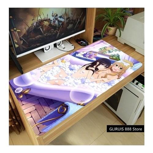 Anime Citrus Aihara Yuzu Mei Momokino Himeko Mouse Pad Thicken Laptop Gaming Mice Mat Desk Keyboard Mat Anti-Slip Playmat Gifts