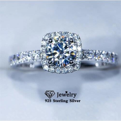 CC Wedding Rings For Women Simple Cubic Zirconia Bridal Fine Jewelry Engagement Accessories Drop Shipping CC035