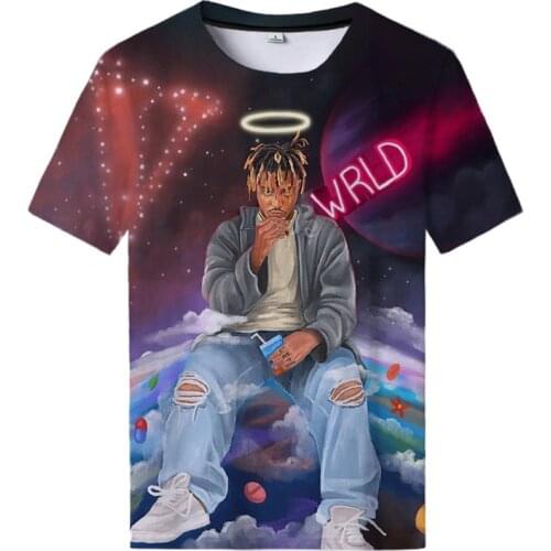 Juice Wrld 3D Print T Shirt Rapper Hip Hop Streetwear Trap Rap Men Women Fashion O-Neck Oversized T Shirt Male Tees Tops Clothes