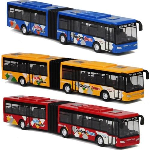 Pull Back Bus Toy Extended Alloy Double Bus Back To The Model Toy Ornaments ChildrenS Toy Car Birthday Gift