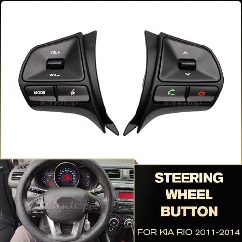 CAR Steering Wheel Cruise Control Button For KIA K2 New RIO K2 2011-2014 Bluetooth Audio Phone Volume Switch SUPERB