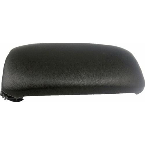 Storage Box Center Console Arm Rest Cover Pad For A3 2003-2012 Black Leather Black Cloth