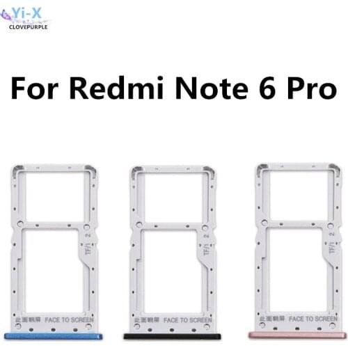 New SIM Card Holder for Xiaomi Redmi Note 6 / Note6 Pro SIM Card Slot Tray Holder Adapter