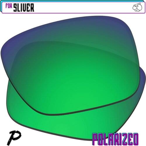 EZReplace Polarized Replacement Lenses for - Oakley Sliver Sunglasses - Green P