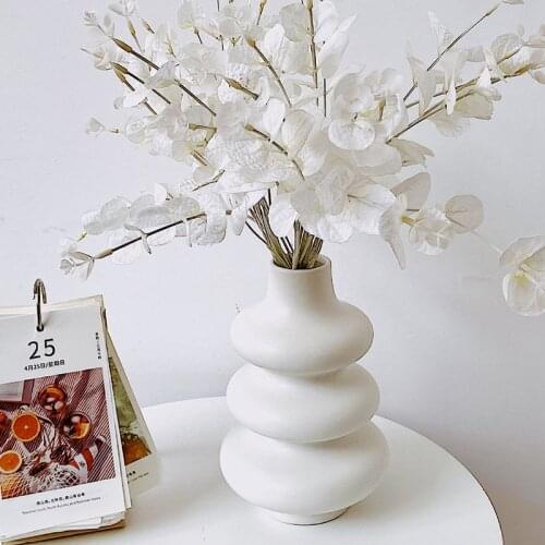 Simple Creative Vases Nordic Ceramic Modern Art Fashion Vases Desk Accessories Decoration Ornaments Floreros Home Decor DI50HP