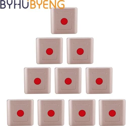 BYHUBYENG 10pcs Wireless Call Emergency Button Fast Food Pager Catering Restaurant Equipment Waiter Calling System