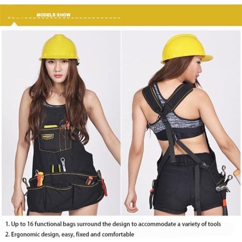 Tool Bag Oxford Cloth Apron Thickened Tool Bag Multifunctional Waterproof And Moisture Proof Portable Construction Apron