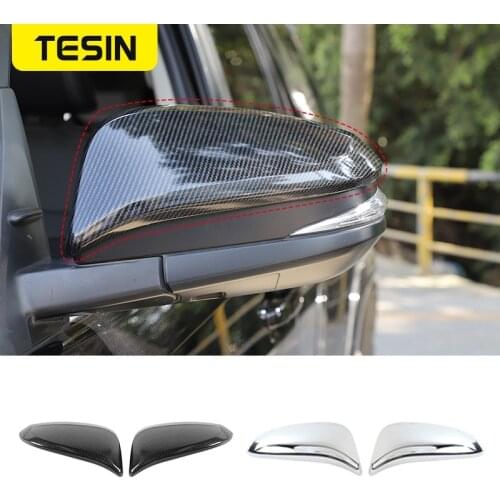 TESIN Mirror Cover for Toyota 4Runner 2017+ ABS Car Rearview Mirror Decoration Cover Trim Accessories for Toyota 4Runner 2017