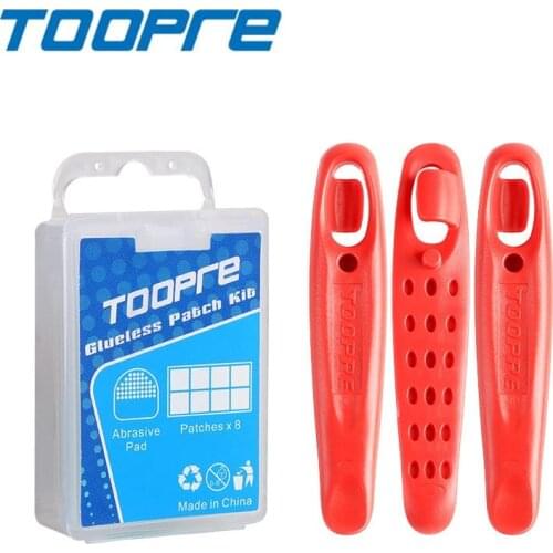 TOOPRE Mountain Bike Rubber Glueless Patch Kit Iamok Transparent 8g Tyre Patches Bicycle Parts