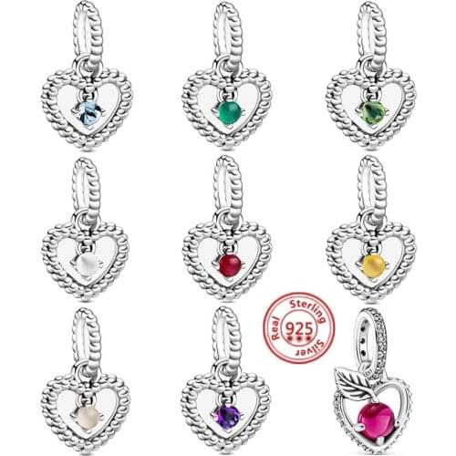 New 925 Sterling Silver Best Friends Dad Love Heart Charm Bead Fit Original Pandora Pendant Bracelet DIY Jewelry For Women