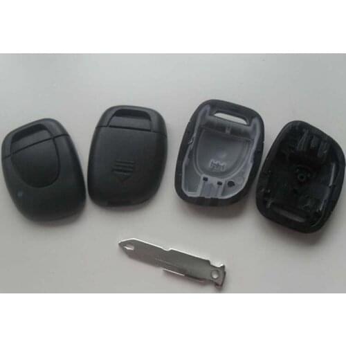 1 Button Uncut Blade Keyless Entry Remote Key Case Shell Fob For Renault Twingo Clio Kangoo Master With 206 Key Blade 10PCS/lot