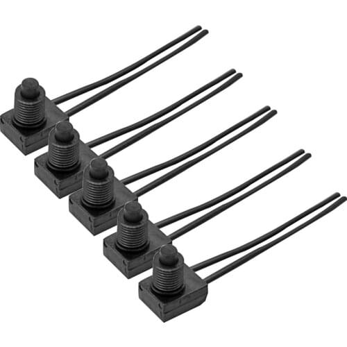 5Pcs Waterproof On-Off Push-Button Switch with 12cm Leads for Motorcycle Tools MOTORCYCLE/CAR