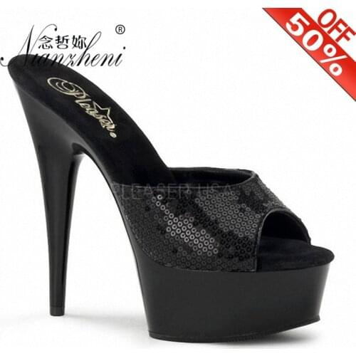 6Inch 15cm Platform Stripper Heels Special Offer Luxury Pole Dance Shoes Design Sexy Fetish Slippers Women Nightclub Fashion New