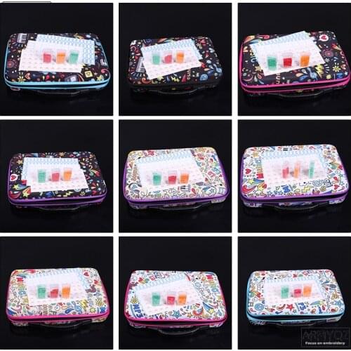 9 Colors 80 Grid Diamond Painting Cross Stitch Accessories Tool Box Container Diamond Storage Bag Case Embroidery Mosaic Bottles