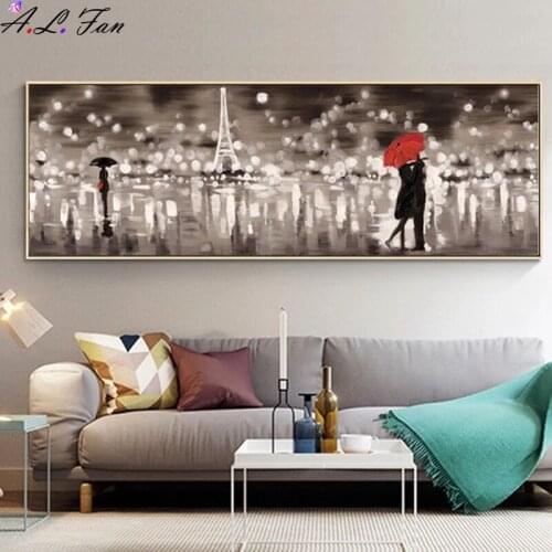 French style abstract canvas painting, canvas with painting print for wall, art poster for bedroom, living room, modern home dec