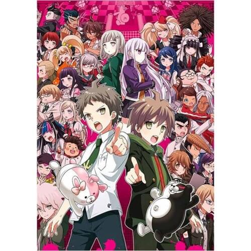 Anime Manga Danganronpa Zettai Zetsubou Shou Silk Wall Poster Scroll
