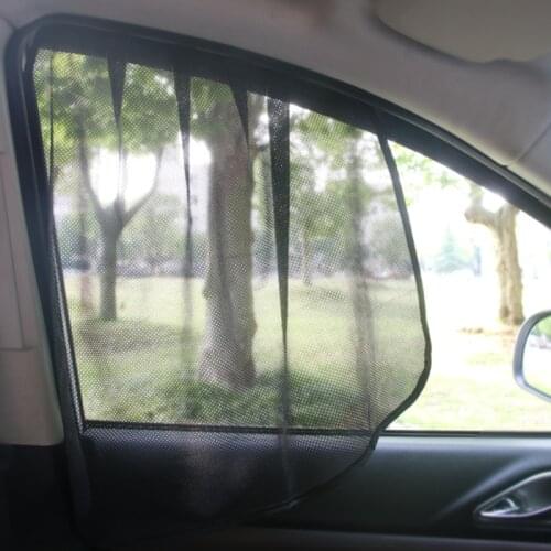 Car Sun Shade UV Protection Car Curtain Net Breathe Freely Window Sunshade Side Window Mesh Sun Visor Protection Window Film