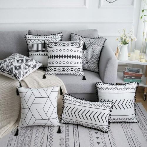 Bohemian Velvet Cushion Cover Lumbar Throw Pillow Cover 30x50/45x45cm Decorative Pillowcase Home Decor Sofa Couch For Bedroom