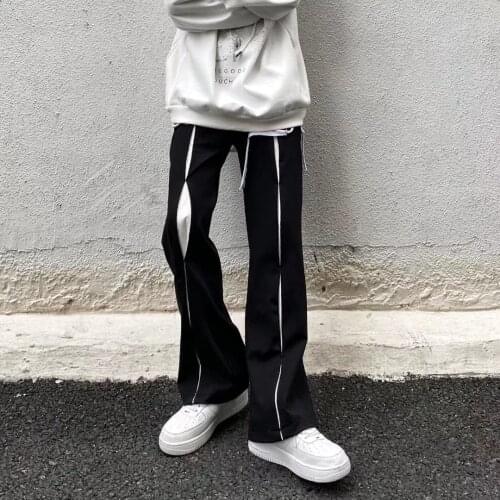 2021 Retro Solid Color Wild Straight Wide Leg Pants Harajuku Japan Style Streetwear Jogger Men Women High Waist Casual Long Pant