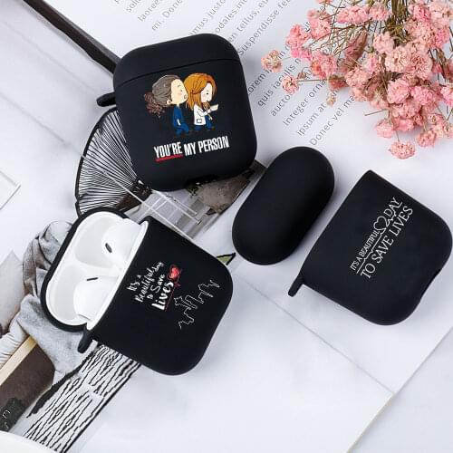 Greys Anatomy You're My Person Earphone Cover For AirPods 1 2 3 Wireless Bluetooth Earphone Headphones Cases For Air pods Pro