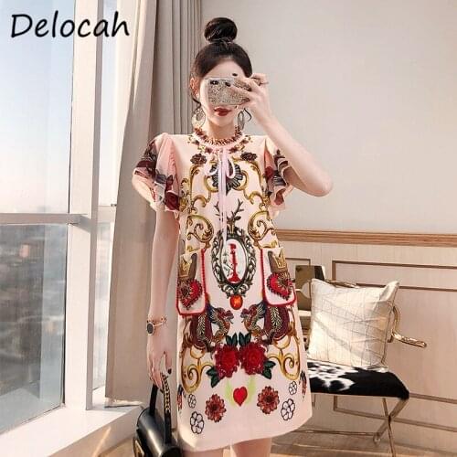 Прямые летние платья Delocah China At AliExpress