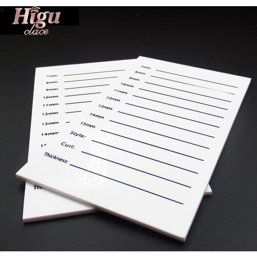 2PC Hand Acrylic Eyelashes Pallet Lashes Individual Tool Composite Plastic Board Eye Lash Pad Eyelash Extension Glue Holder