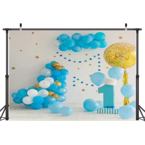 Photography Backdrop 1st Birthday Partyballoons Photozone Birthday Photo Shoot Newborn Background Birthday Photocall Pictures
