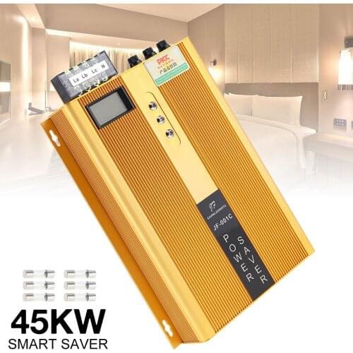 JF-001C 45KW Industrial Three Phase Intelligent Electricity Saving Box with LED Display for Chemical Industry / Food Processing