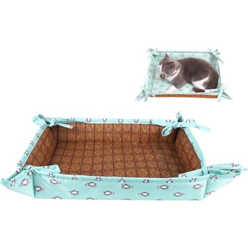 Pet Cooling Mat Summer Pad Mat Pet Ice Silk Cool Pet Summer Cat Cooling Blanket Cushion Indoor Seat Puppy Mat Cat Bed House