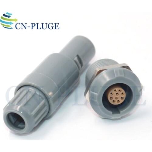 M14 PAG/PLG 10 pin Push-pull Self-locking Plastic Connector Medical Equipment Power Connector Plug & Socket