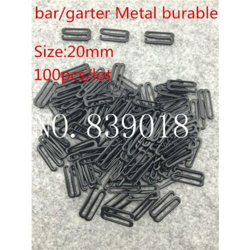 20mm black color hot sale100pcs/lot 9 design Bra Buckles Clip Strap Holders Metal Adjustable buckle clip