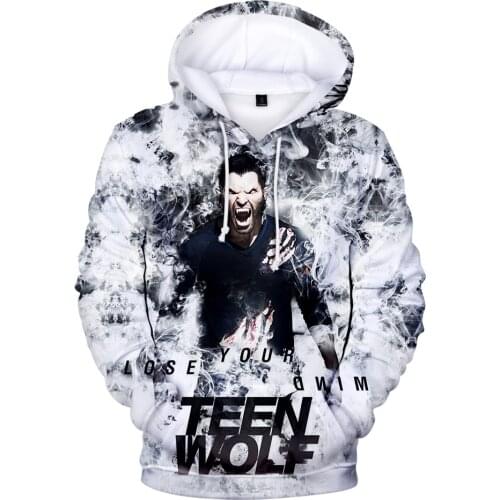 2021 Hot Sale Teen Wolf 3D Hoodies Men/Women Sweatshirts Fashion sudaderas Casual Pullover Hooded Teen Wolf Mens Sweatshirts