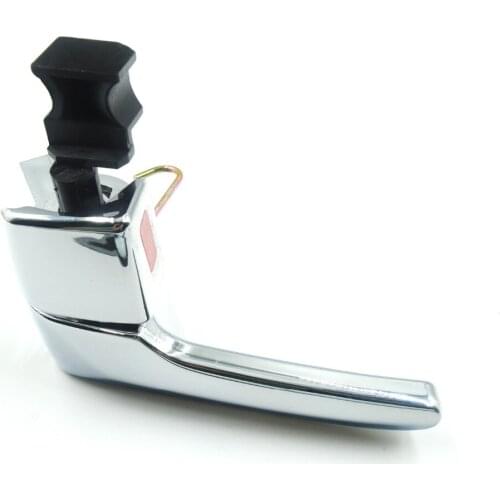 New Chrome Interior Inner Door Handle Driver Left LH For 03-06 Mazda 6 w/Lock Button