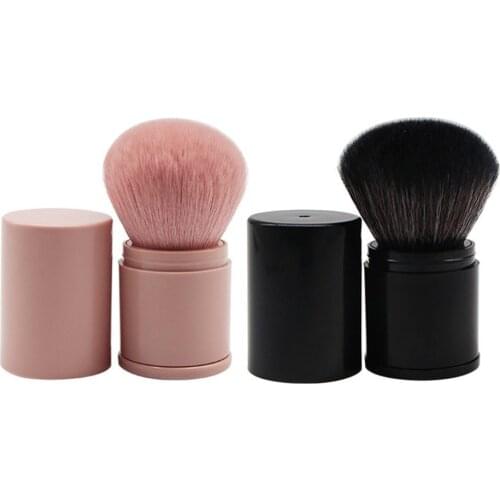 2021 New Convenient Retractable Makeup Brush One Large Powder Blush Brush With Lid Full Set Of Beauty Tools Convenient