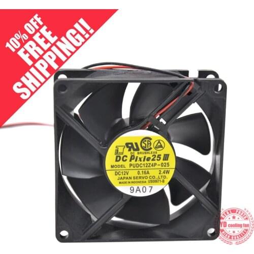 NEW FOR SERVO PUDC12Z4P-025 24V 0.16A Double Ball bearing 8CM 8025 high air volume cooling fan