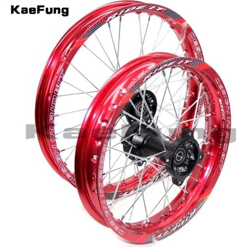 12mm 15mmFront 1.40-14" inch Rear 1.85-12" Alloy Wheel Rim For KAYO HR-160cc TY150CC Dirt Bike Pit bike 12 14 wheel