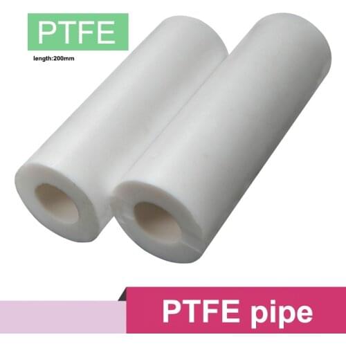 200mm length white PTFE tube Polyvinylidene pipe Fluoride sticks