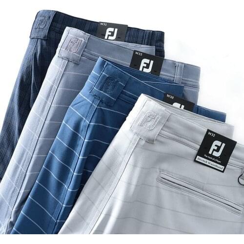 2021 New Summer Mens Golf Sports Shorts Casual Outdoor Quick-Drying Shorts Anti-Wrinkle and Non-Iron High-Quality Stripes