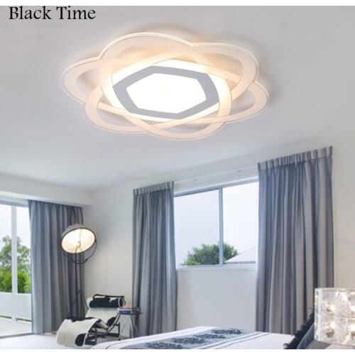 Modern LED Ceiling Lights Home Decor Ceiling Lamp for Living Room Bedroom Dining Room Kitchen Lamp Indoor Lighting Lustres White