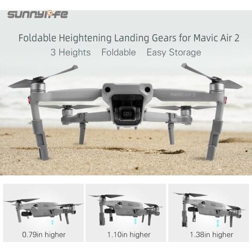 Sunnylife Foldable Support Leg Heightening Landing Gears Protectors for Mavic Air 2