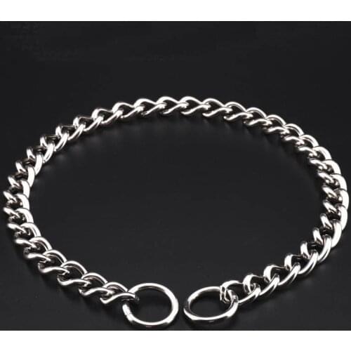 Heavy Duty Pet Collar 304 Stainless Steel P Chain for Dogs Training Choke Collars for Large Dogs French Bulldog German Shepherd