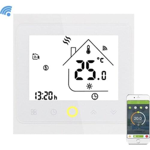 Alexa 3A Wifi Thermostat For Water Heating Floor LCD Display Smart Touch Screen Temperature Controller Works Programmable Home