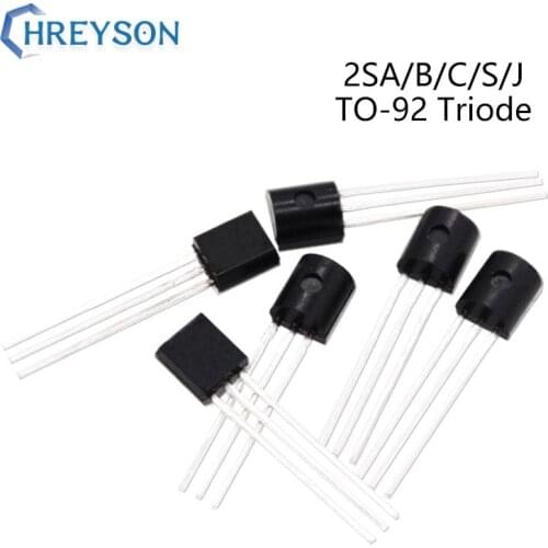 50Pcs PNP Transistor NPN Power Triode 2SA1013 2SA1015GR 2SB772 2SC2383 2SC2655 2SC3355 2SD1862 2SD882 2SJ113 2SC1815 TO-92 IC
